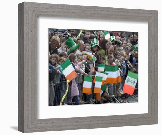 St. Patrick's Day Parade Celebrations, Dublin, Republic of Ireland (Eire)-Christian Kober-Framed Premium Photographic Print