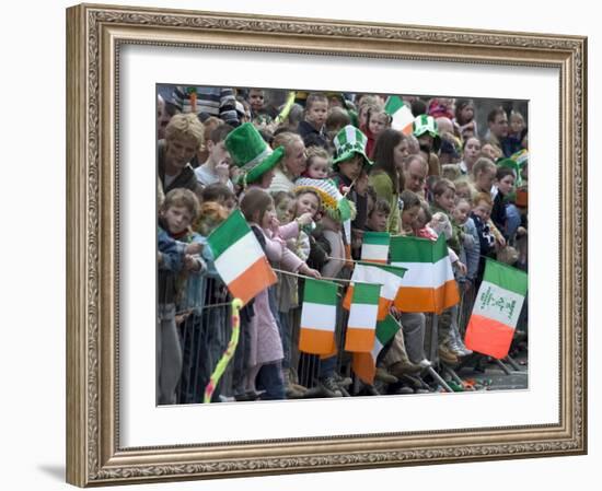 St. Patrick's Day Parade Celebrations, Dublin, Republic of Ireland (Eire)-Christian Kober-Framed Photographic Print