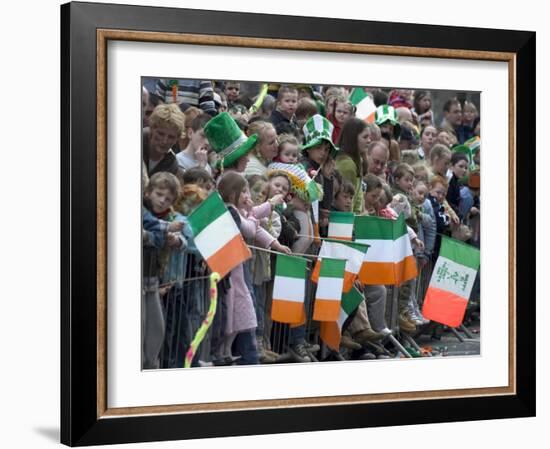 St. Patrick's Day Parade Celebrations, Dublin, Republic of Ireland (Eire)-Christian Kober-Framed Photographic Print