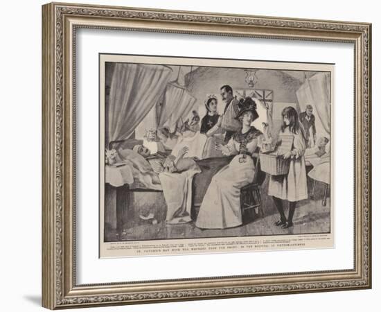 St Patrick's Day with the Wounded from the Front, in the Hospital at Pietermaritzburg-Robert Walker Macbeth-Framed Giclee Print