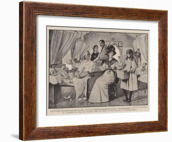 St Patrick's Day with the Wounded from the Front, in the Hospital at Pietermaritzburg-Robert Walker Macbeth-Framed Giclee Print