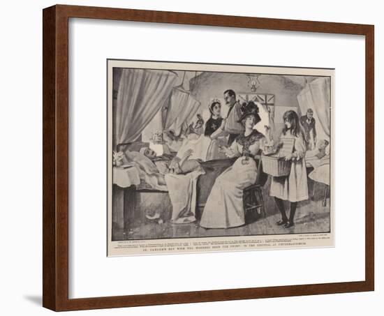 St Patrick's Day with the Wounded from the Front, in the Hospital at Pietermaritzburg-Robert Walker Macbeth-Framed Giclee Print