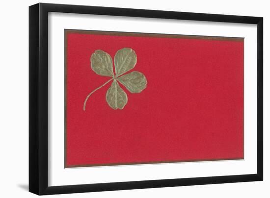 St. Patricks Day, Four-Leaf Clover-null-Framed Art Print