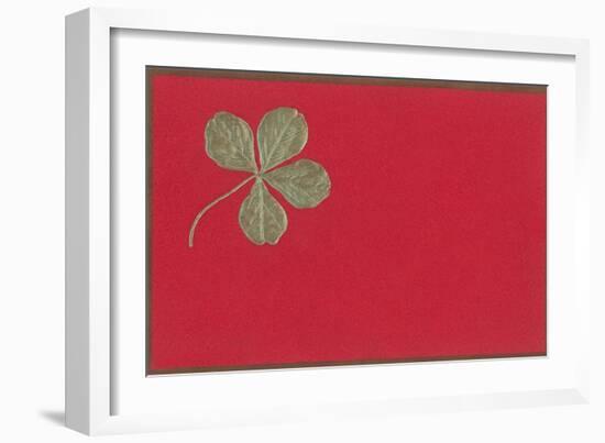 St. Patricks Day, Four-Leaf Clover-null-Framed Art Print