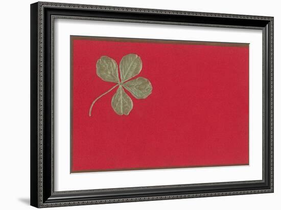 St. Patricks Day, Four-Leaf Clover-null-Framed Art Print