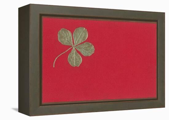 St. Patricks Day, Four-Leaf Clover-null-Framed Stretched Canvas