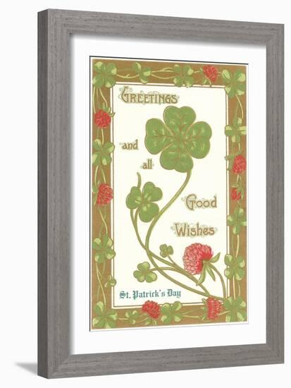 St. Patricks Day, Greetings, Etc.-null-Framed Art Print