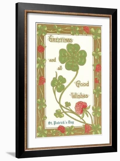 St. Patricks Day, Greetings, Etc.-null-Framed Art Print