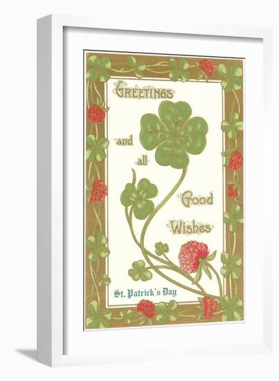 St. Patricks Day, Greetings, Etc.-null-Framed Art Print