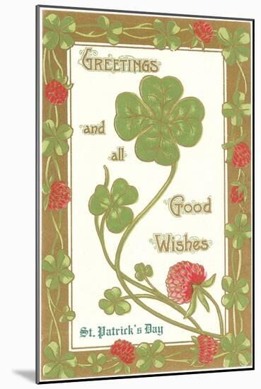 St. Patricks Day, Greetings, Etc.-null-Mounted Art Print