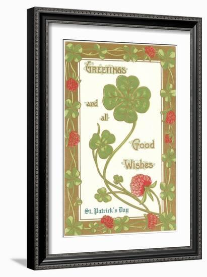 St. Patricks Day, Greetings, Etc.-null-Framed Art Print