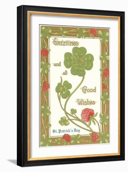 St. Patricks Day, Greetings, Etc.-null-Framed Art Print