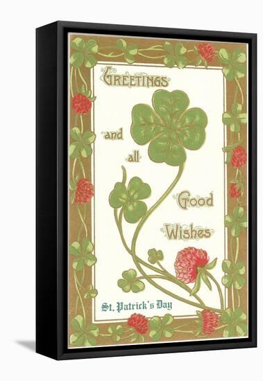St. Patricks Day, Greetings, Etc.-null-Framed Stretched Canvas