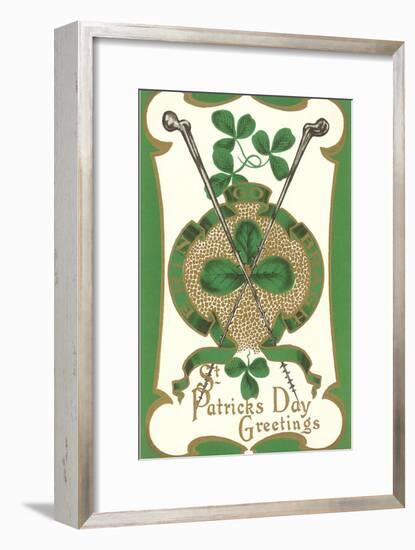 St. Patricks Day, Shillelaghs-null-Framed Art Print