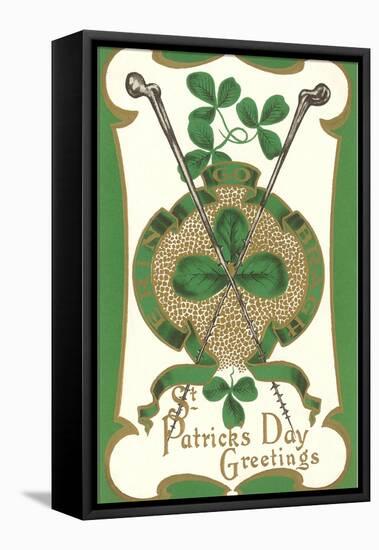 St. Patricks Day, Shillelaghs-null-Framed Stretched Canvas