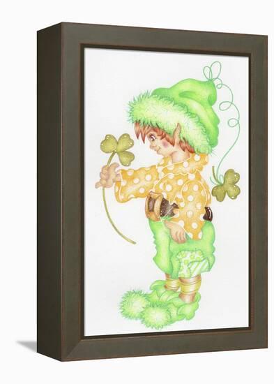 St Patricks Pixie-Karen Middleton-Framed Premier Image Canvas