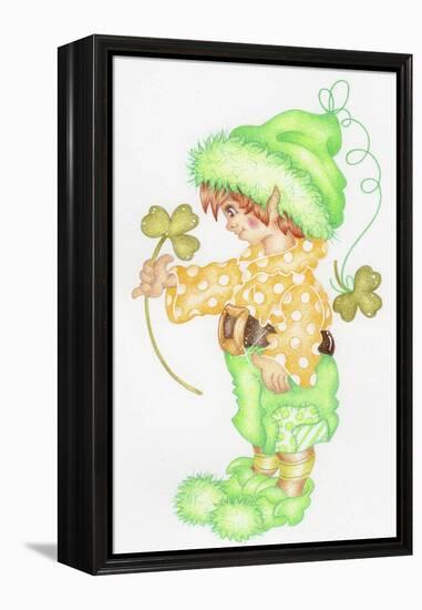 St Patricks Pixie-Karen Middleton-Framed Premier Image Canvas