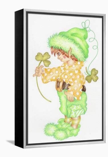 St Patricks Pixie-Karen Middleton-Framed Premier Image Canvas