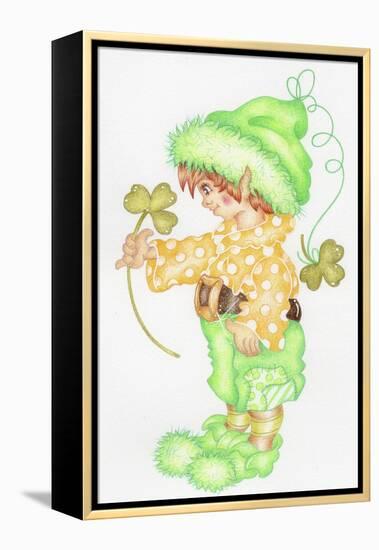 St Patricks Pixie-Karen Middleton-Framed Premier Image Canvas