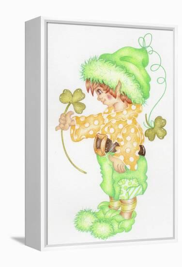 St Patricks Pixie-Karen Middleton-Framed Premier Image Canvas