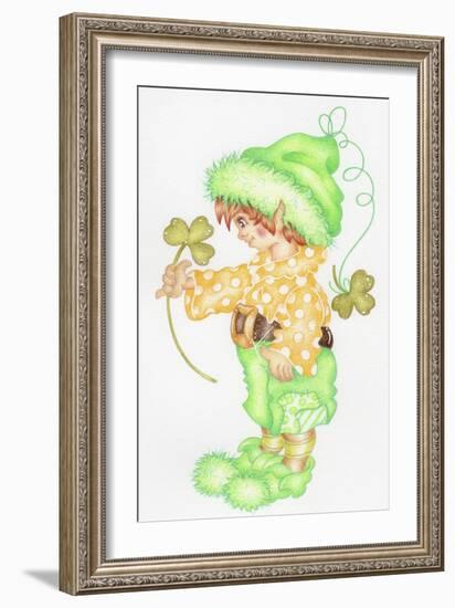 St Patricks Pixie-Karen Middleton-Framed Giclee Print
