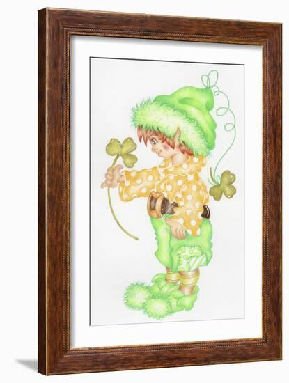 St Patricks Pixie-Karen Middleton-Framed Giclee Print