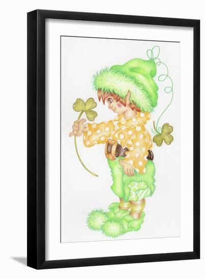 St Patricks Pixie-Karen Middleton-Framed Giclee Print