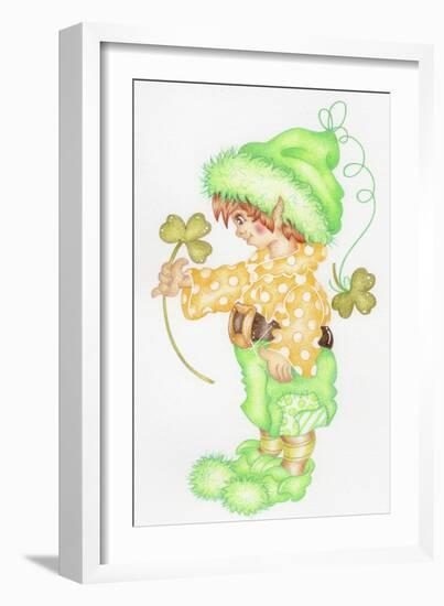 St Patricks Pixie-Karen Middleton-Framed Giclee Print