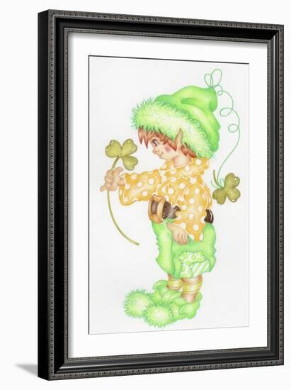 St Patricks Pixie-Karen Middleton-Framed Giclee Print