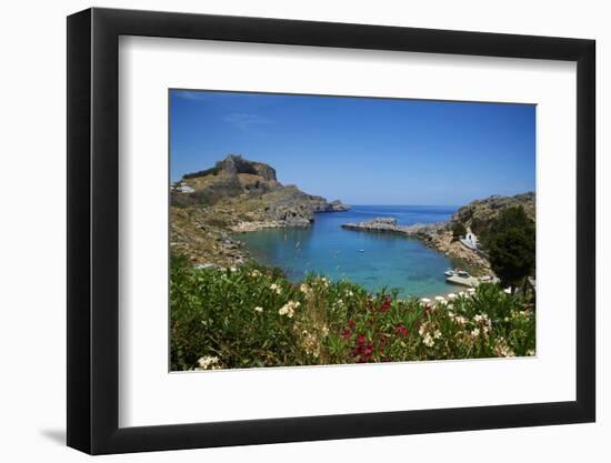 St. Paul Beach. Lindos, Rhodes, Dodecanese, Greek Islands, Greece, Europe-Tuul-Framed Photographic Print