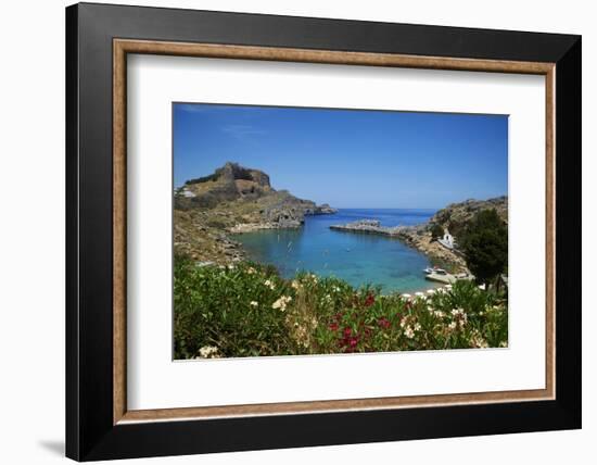 St. Paul Beach. Lindos, Rhodes, Dodecanese, Greek Islands, Greece, Europe-Tuul-Framed Photographic Print