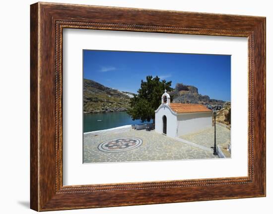 St. Paul Beach, Lindos, Rhodes, Dodecanese, Greek Islands, Greece, Europe-Tuul-Framed Photographic Print