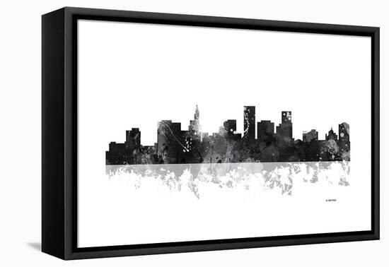 St Paul Minnesota Skyline BG 1-Marlene Watson-Framed Premier Image Canvas