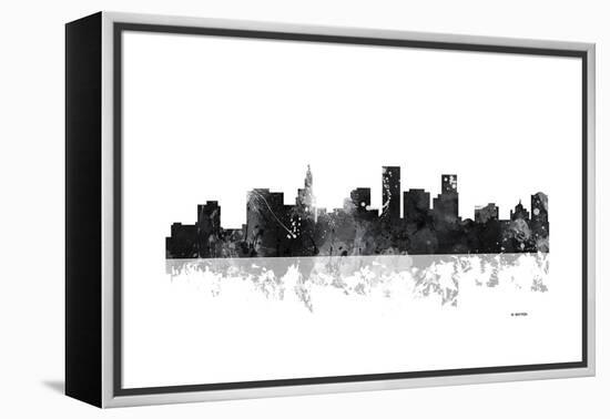 St Paul Minnesota Skyline BG 1-Marlene Watson-Framed Premier Image Canvas