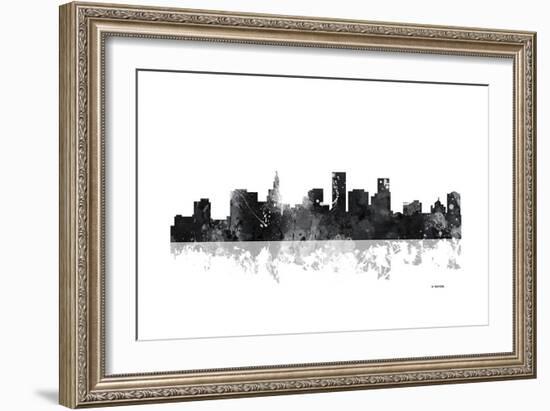 St Paul Minnesota Skyline BG 1-Marlene Watson-Framed Giclee Print