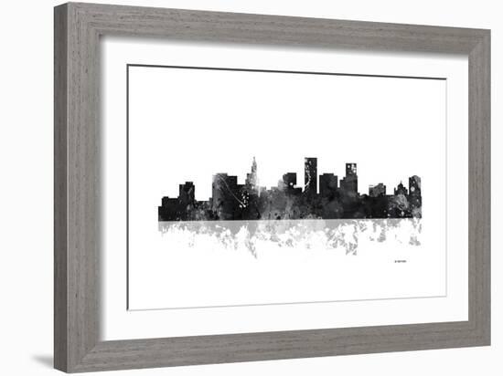 St Paul Minnesota Skyline BG 1-Marlene Watson-Framed Giclee Print