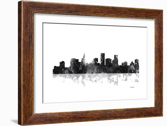 St Paul Minnesota Skyline BG 1-Marlene Watson-Framed Giclee Print