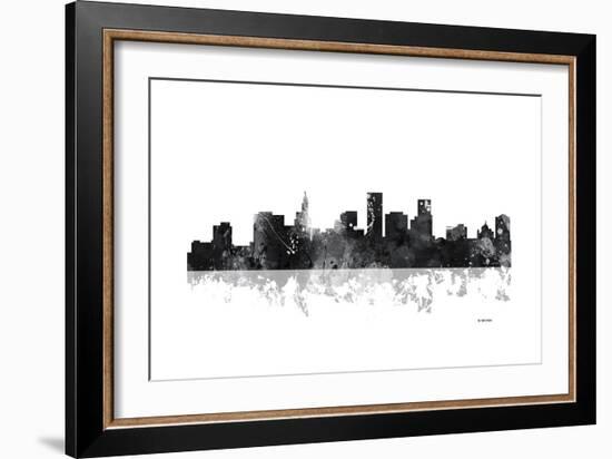 St Paul Minnesota Skyline BG 1-Marlene Watson-Framed Giclee Print