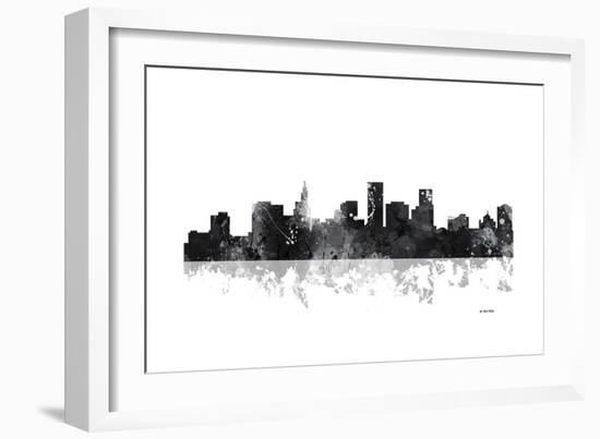 St Paul Minnesota Skyline BG 1-Marlene Watson-Framed Giclee Print