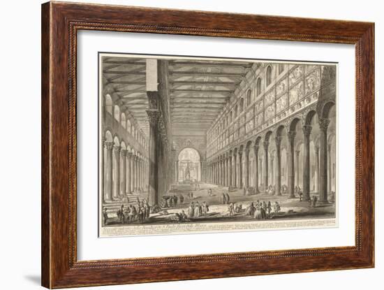 St. Paul Outside the Walls, 1748-49-Giovanni Battista Piranesi Piranesi-Framed Art Print