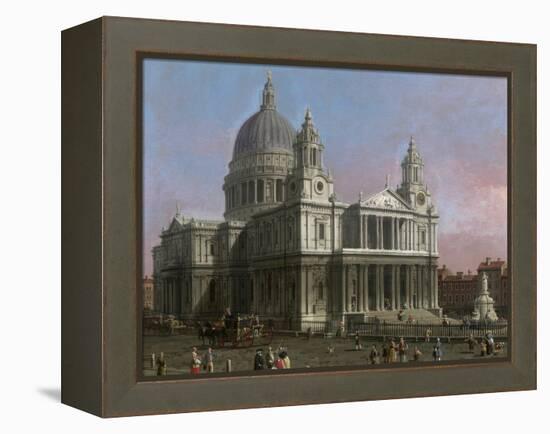 St. Paul's Cathedral, 1754-Canaletto-Framed Premier Image Canvas