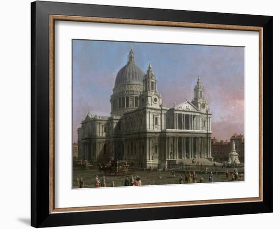 St. Paul's Cathedral, 1754-Canaletto-Framed Giclee Print