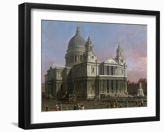 St. Paul's Cathedral, 1754-Canaletto-Framed Giclee Print