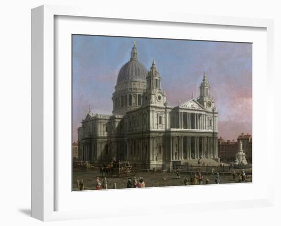 St. Paul's Cathedral, 1754-Canaletto-Framed Giclee Print
