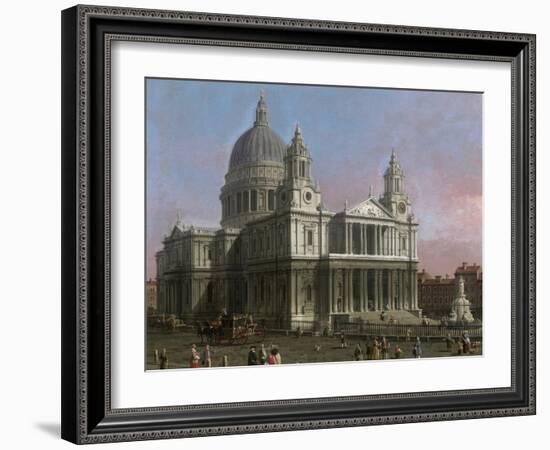 St. Paul's Cathedral, 1754-Canaletto-Framed Giclee Print