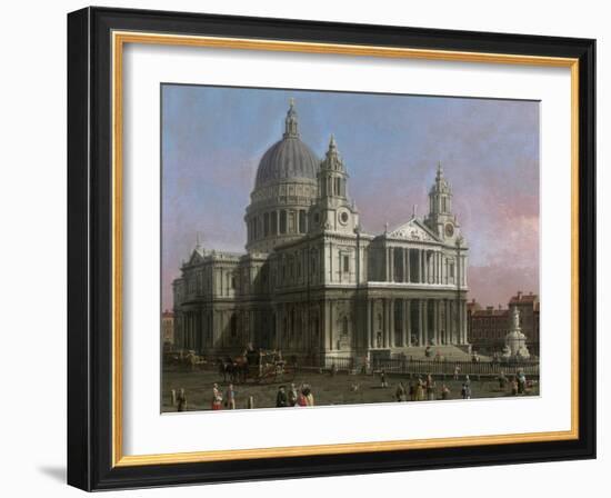 St. Paul's Cathedral, 1754-Canaletto-Framed Giclee Print