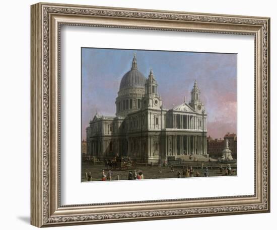 St. Paul's Cathedral, 1754-Canaletto-Framed Giclee Print