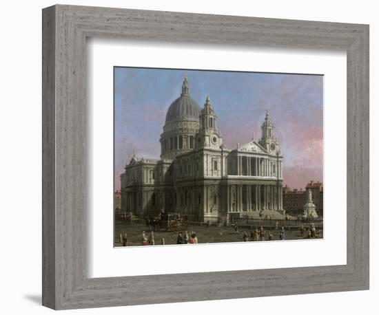 St. Paul's Cathedral, 1754-Canaletto-Framed Giclee Print