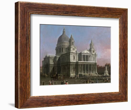 St. Paul's Cathedral, 1754-Canaletto-Framed Giclee Print