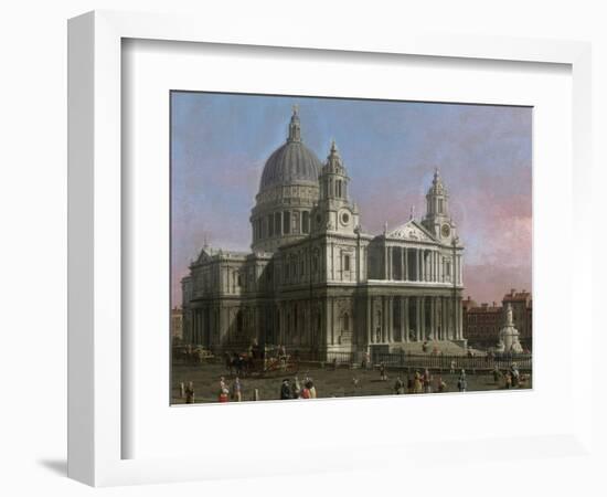 St. Paul's Cathedral, 1754-Canaletto-Framed Giclee Print